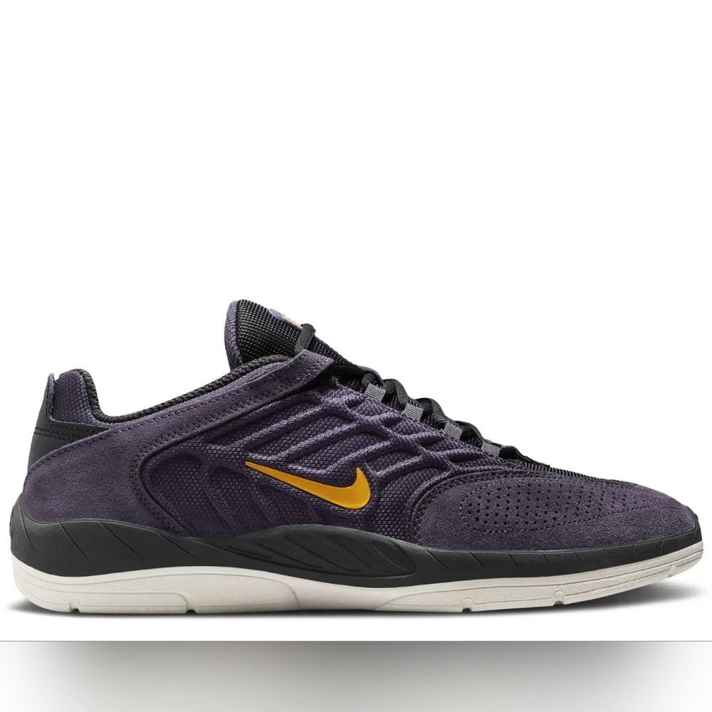 Nike SB Vertebrae Sneakers Dark Raisin/University Gold Size 6 Mens - 8 Womans